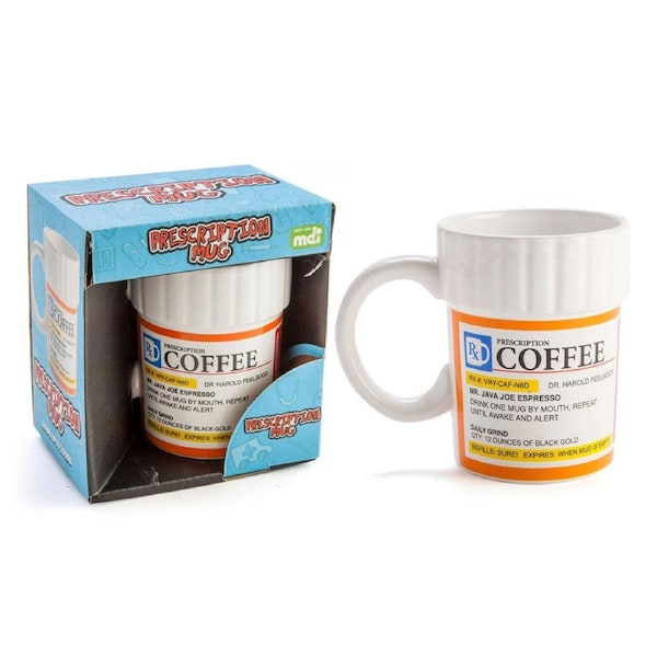 Novelty Cup Prescription Design Coffee Mug Gift Set Drinkware