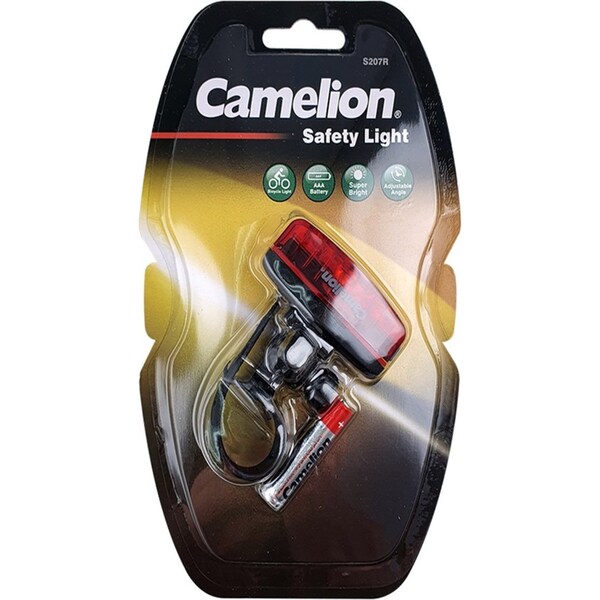 Camelion 5.8cm Safety Front Bike Light Bicycle LED Lamp Headlight w/ AA Battery