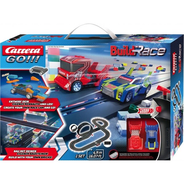 Carrera Go 4.9m Build n Race Construction Car/Race Track Set 6y+ Kids/Child Toy