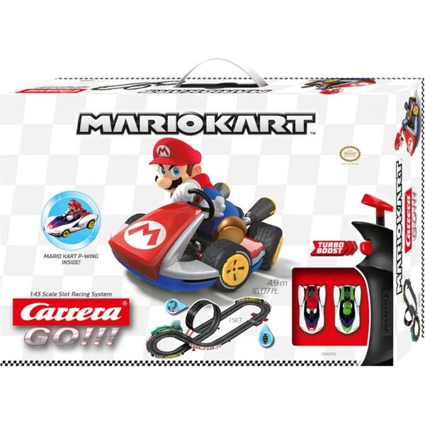 Carrera Go 4.96m Nintendo Mario Kart P-Wing 1:43 Car/Race Track Set Kids 6y+ Toy