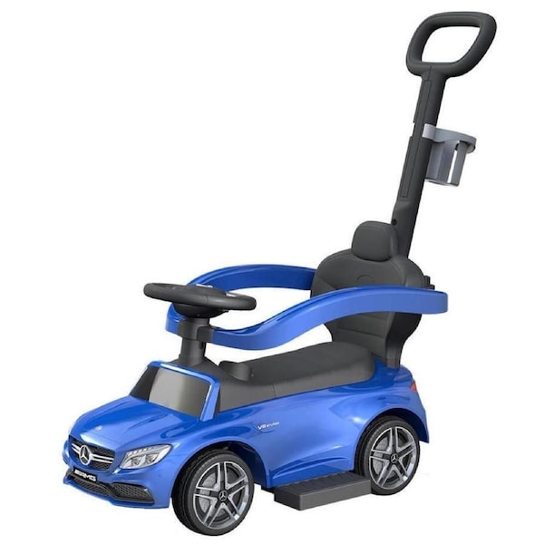 Licensed Mercedes AMG C63 Coupe Ride-On Push Car - Blue
