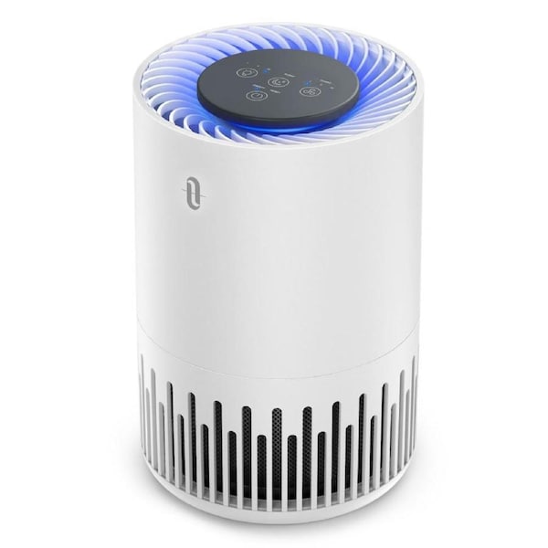 TaoTronics TT-AP001 HEPA Air Purifier Compact Air Filter for Home Office Allergens Smoke Pollen Pets Hair Odors Dust Night Light