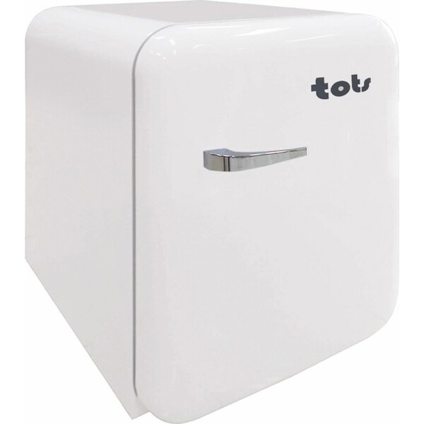 46L White Retro Style Mini Table Bar Fridge/Refrigerator Cooler w/ Shelf/Tray