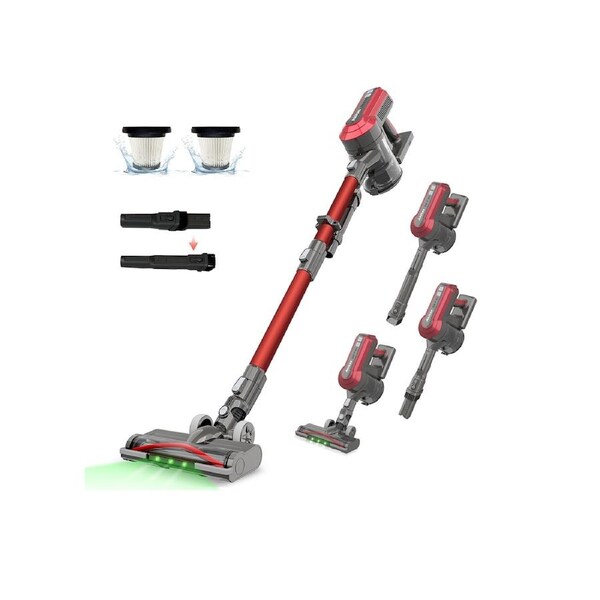 Akitas V10A 450W 3in1 Cordless Vacuum Cleaner 60 Min 30V Brushless BLDC Motor Upright Handheld Stick Lightweight Rechargeable Lithium Battery Good for Carpet Pet Hair