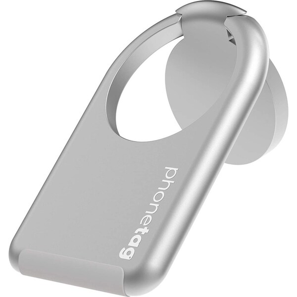 phonetag - Multi-View Phone Stand with Magnetic Ring Holder Universal (Silver)