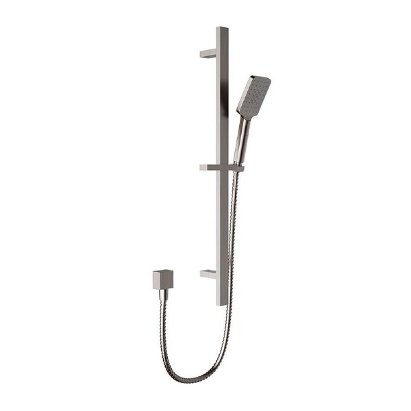 Eden Square Sliding Shower Set Brushed Nickel
