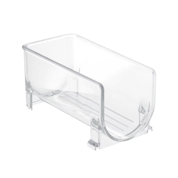 iDesign 20.3x10.2cm Linus Fridge Single Wine Bottle Rack Clear Drink Storage