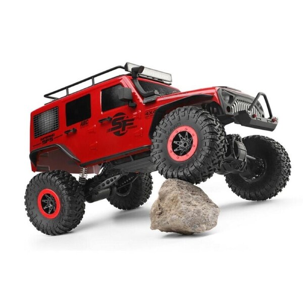 104311 4WD RC Rock Crawler Jeep 1:10th w/ 2 Rechargeable Batteries
