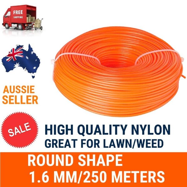 1.6mm 250M TRIMMER LINE WHIPPER SNIPPER CORD WIRE BRUSH CUTTER BRUSHCUTTER NYLON