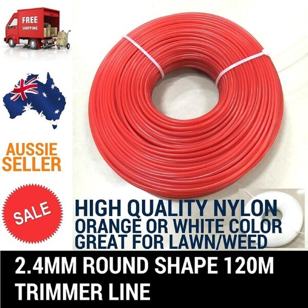 2.4MM 120M TRIMMER LINE WHIPPER SNIPPER CORD WIRE BRUSH CUTTER BRUSHCUTTER NYLON