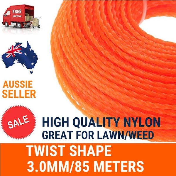 Commercial Spiral Twist Trimmer Line 3.0mm 85meter Whipper Snipper Cord