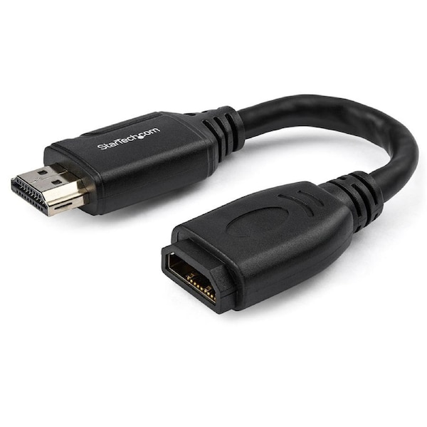 StarTech 15cm 2.0 Port Saver Male to Female HDMI Extension 4K Adapter w/Ethernet