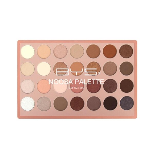 BYS 28g Eyeshadow Colour Palette Eye Makeup Shadow Matte Pigment Shimmer Noosa