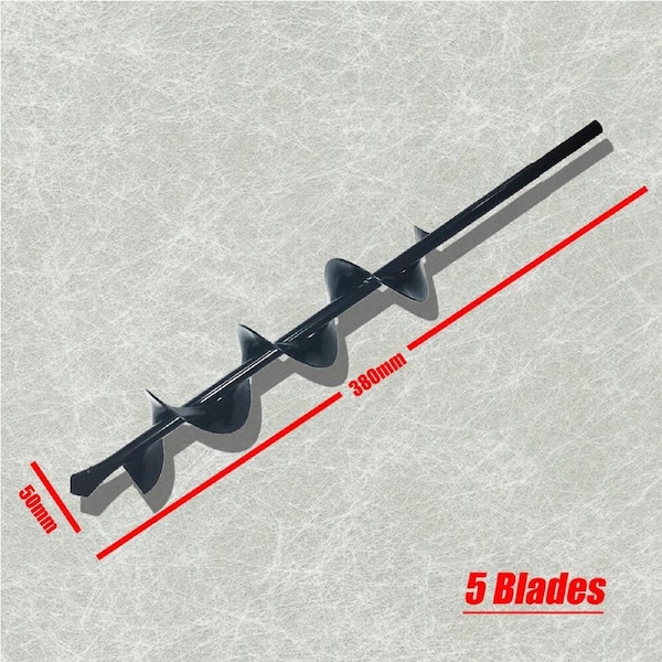 Small Garden Auger Planter Post Hole Digger Attache to Power Drill ?50mm x 380mm