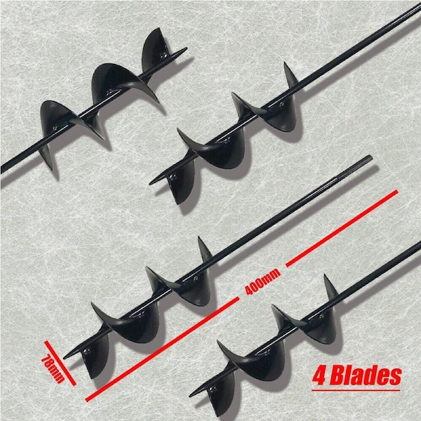 Garden Auger Power Earth Post Hole Digger Planter Drill Bit ?78mm x 400mm