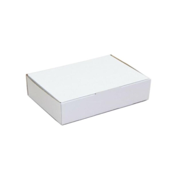 200x Mailing Box 220 x 145 x 35mm White Diecut Carton for DVD CD