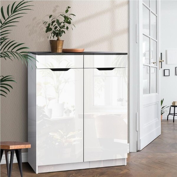 30 Pairs Artiss Shoe Rack Storage Cabinet White