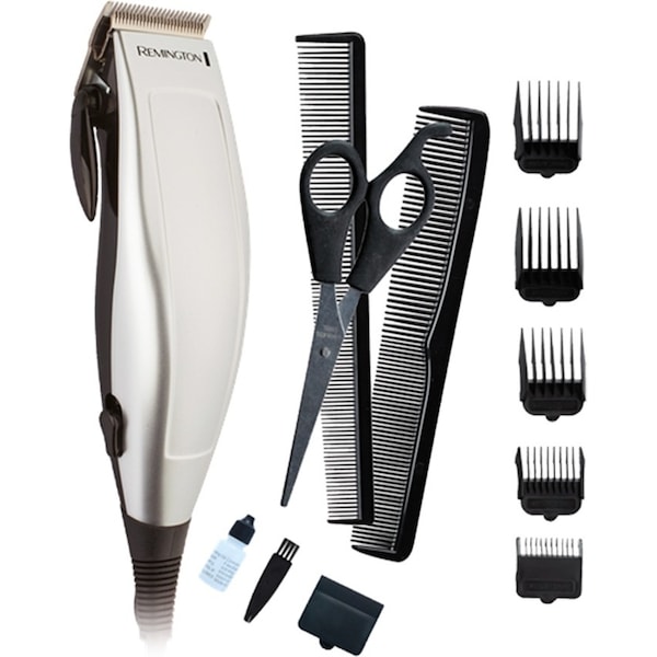 12pc Remington Personal Haircut Kit Clipper/Scissors/Comb Hair Trimmer Silver