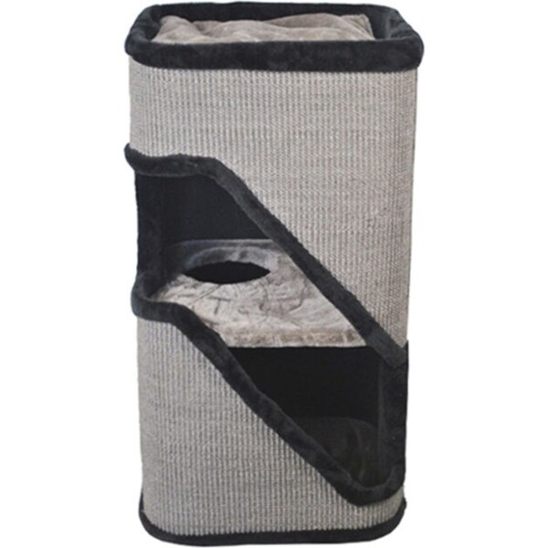 Crazy Cat 74cm Kitten Pet Square Plush/Soft Bed/Climbing/Playing Scratcher/Seat