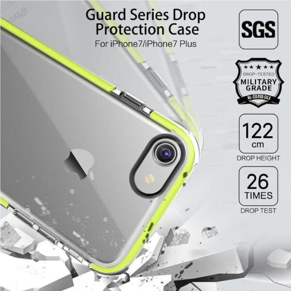 Rock Guard Series TPU+TPE Double Anti-Fall Design Case Cover For iphone 7 [CAS-ROC-GSIP7GN]