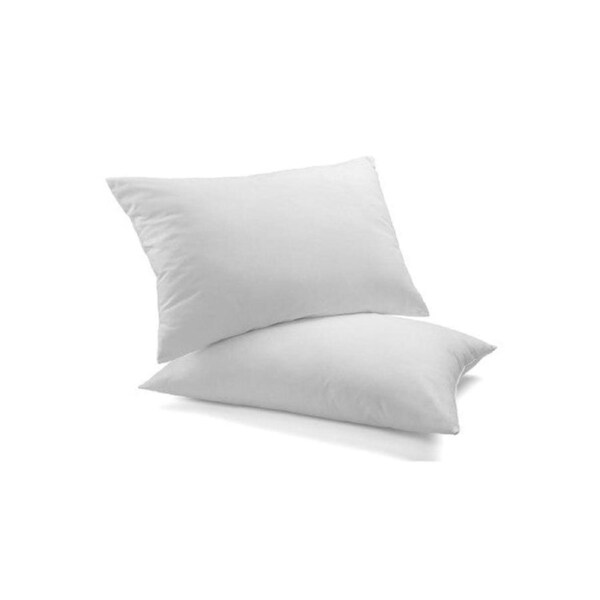 Royal Comfort Luxury Duck Feather & Down Pillow Twin Pack Home Set 50 x 75 cm White