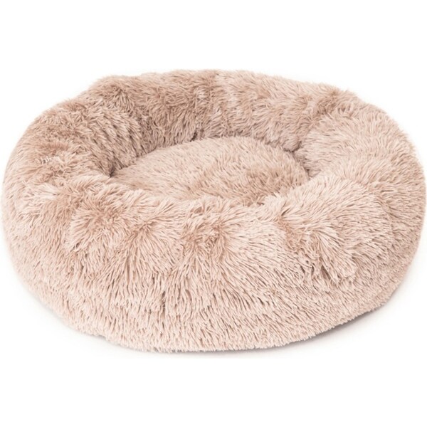 Superior Pet Goods 40cm Curl Up Cloud Dog Bed/Sleep Cushion Pumice Small Beige