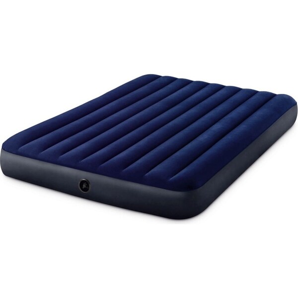 Intex Dura Beam 152x203cm Air Bed Queen Downy Airbed Inflatable Mattress Blue
