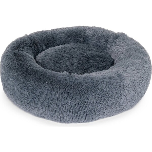 Superior Pet Goods 80cm Curl Up Cloud Dog Bed/Sleep Cushion Large Tranquil Grey