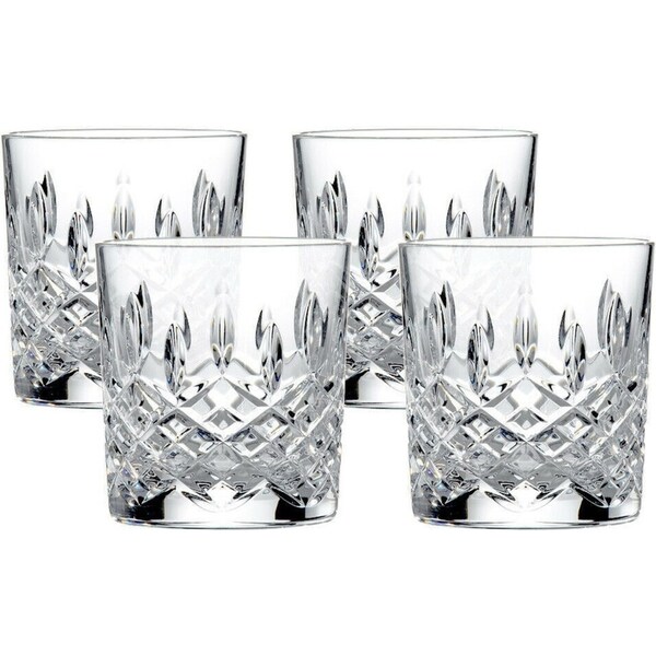 Royal Doulton Highclere Premium Crystal Whiskey Tumbler 300ml - Set Of 4 Glasses
