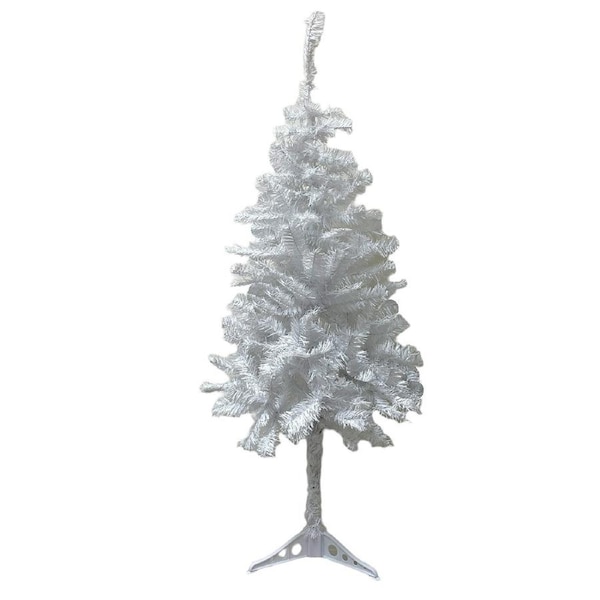 120cm White Christmas Tree - 200 Tips