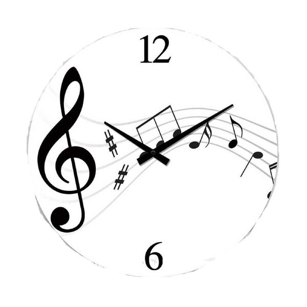 Clock French Country Wall Clocks 17cm MusicalNotes Small