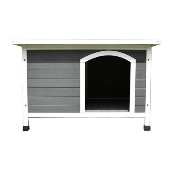 Wooden Pet Dog Kennel Timber House Cabin Wooden Log Box Home