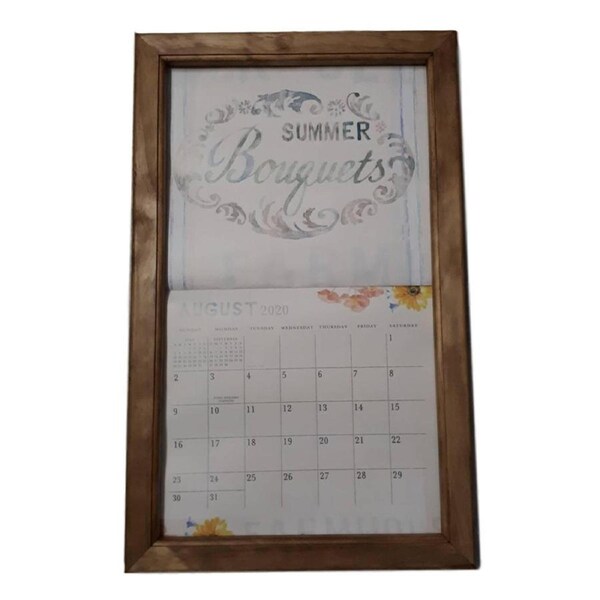 2026 Lang Legacy Calendar Frame Wooden FARMHOUSE Display Calender