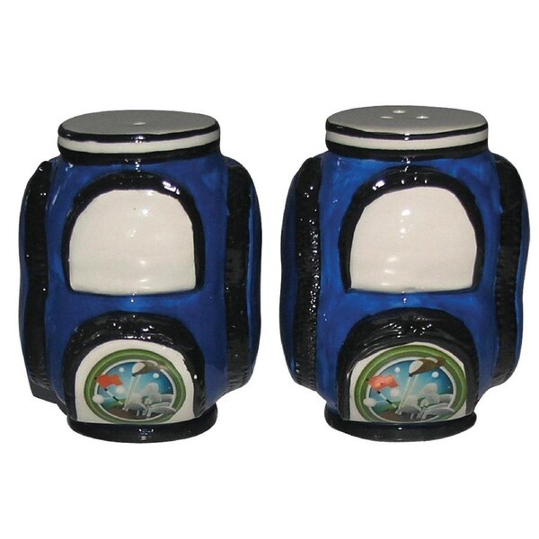 French Country Collectable Golf Bag Blue Salt and Pepper Set