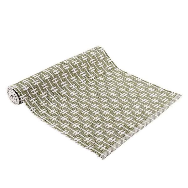 Ladelle Eco Eden Ribbed Table Runner Sage 33x150cm