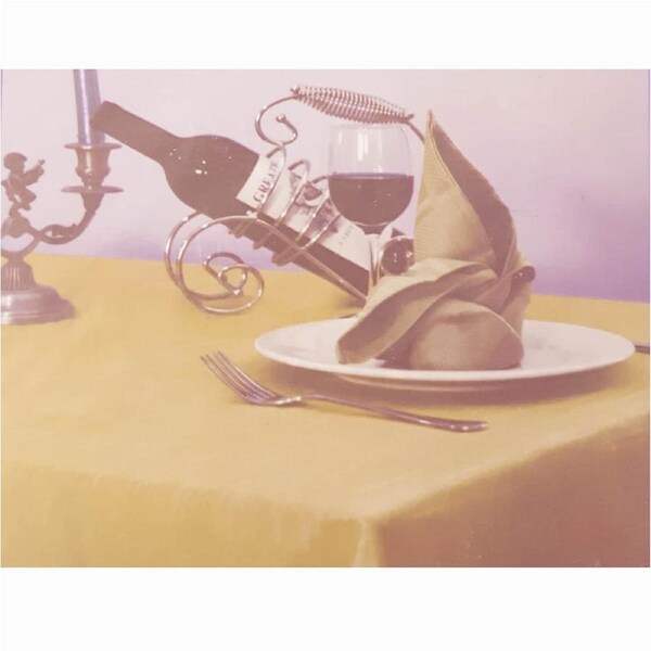 Kitchen Table Cloth Sahara Tablecloth Mustard Gold 150x260cm