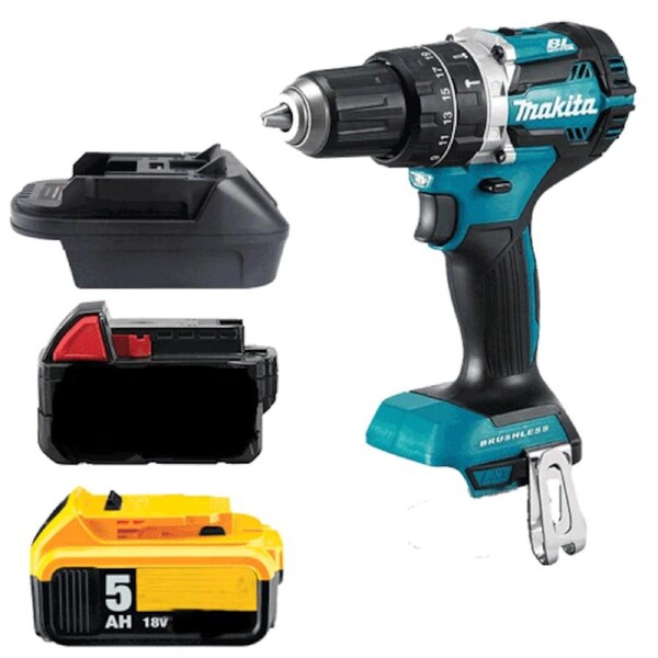 Battery Adapter to run Makita 18V Tools on Milwaukee M18 or Dewalt 18V Battery