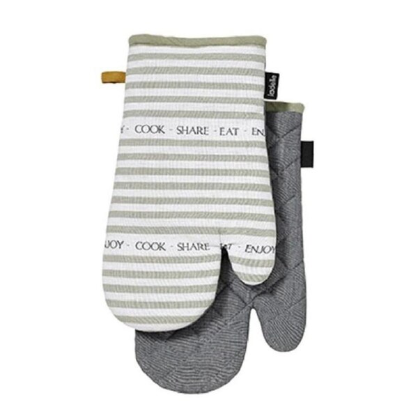 Ladelle Revive Striped Kitchen Oven Gloves Set of 2