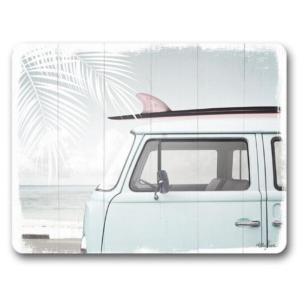 Kitchen Cork Backed Placemats Wanderlust Van Palm Set 6
