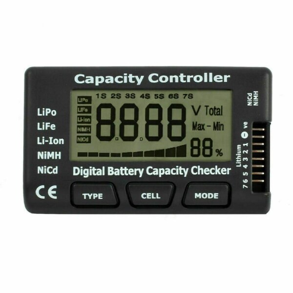 Digital Battery Capacity Tester Checker Controller LCD For LiPo LiFe NiMH Li-ion