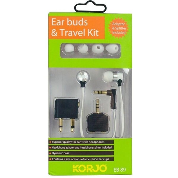 Korjo Ear Buds & Travel Kit