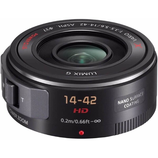 Panasonic Lumix G X Vario 14-42mm f/3.5-5.6 Power Zoom - Black Lens