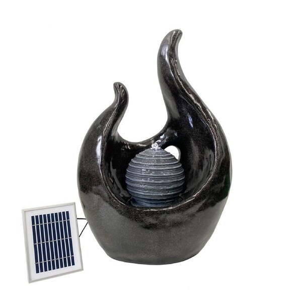 Solar Flaming Ball Water Feature Water Fountain L759B