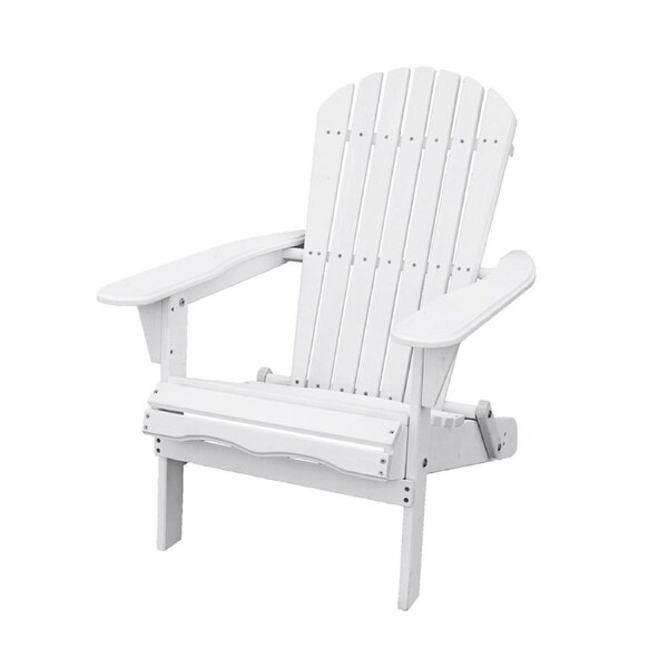 Adirondack Folding Chair-White