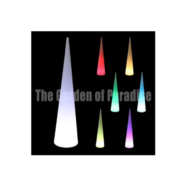 160cm Tower Top Cone Shaped Indoor Outdoor Illuminated Free Standing Garden Light