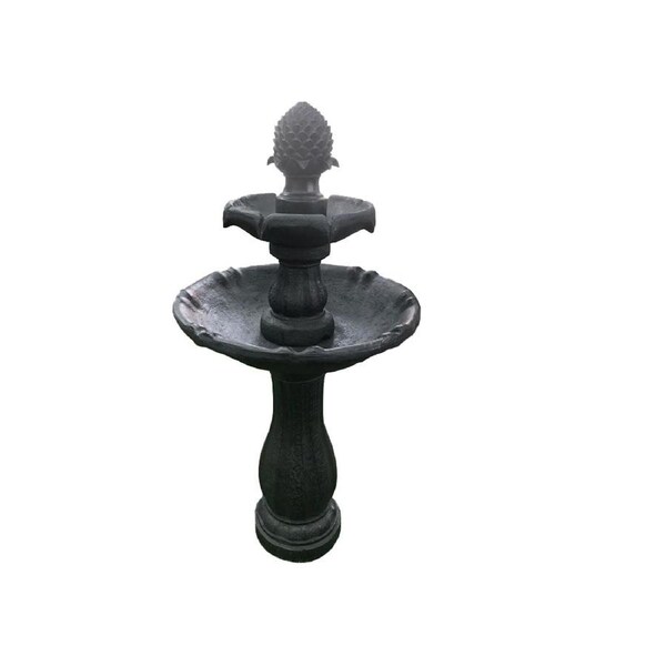 Bird Bath 3 Tier Solar Water Feature Black F921B1