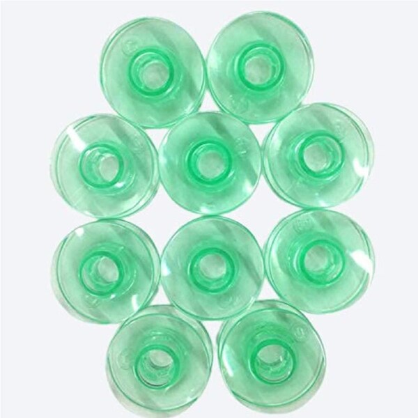 Husqvarna Viking Green Set of 10 Sewing Embroidery Machine Bobbins