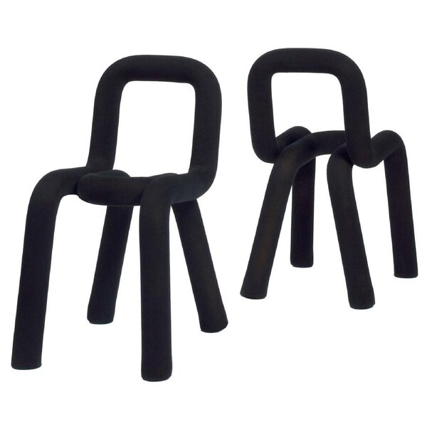 MIUZ BOLD Chair Lounge Chair Replica Designer Chair Reception Modern Design Seat [Black]