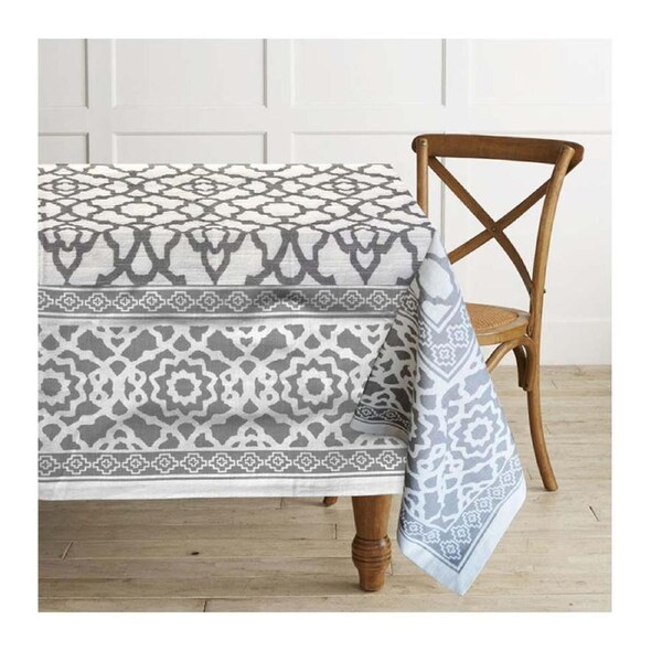 Rans Table Cloth Vintage Grey 150x300cm Tablecloth French Country
