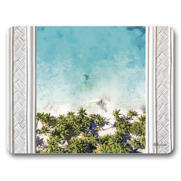Kitchen Cork Backed Placemats AND Coasters Bahamas Beach Set 6